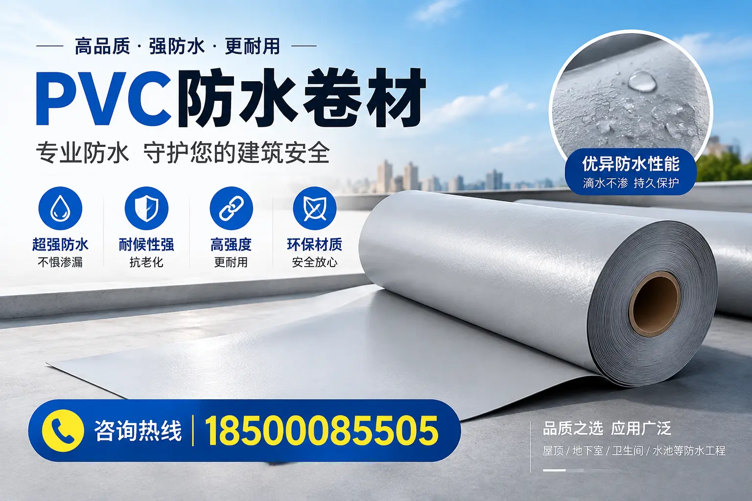 梅州地区pvc防水卷材的市场现状与发展趋势